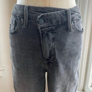 Good American Womens Good Curve Skinny Jeans Crossover Waistband